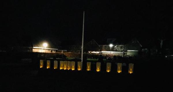 Graves of the crewmen of Lancasters ND641 and PB174 at the Roman Catholic Cemetery of Tubbergen. l. to r. PB174, ND641. Christmas Eve 2019. Courtesy M. Veldhuis.